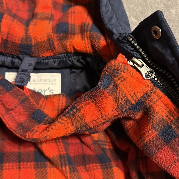 Carters Toddler Size 2T Removable Fleece Lined, Hooded Winter Coat Jacket Parka - Picture 4 of 6